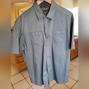 Kuhl Stealth short sleeve button up in grey size XL